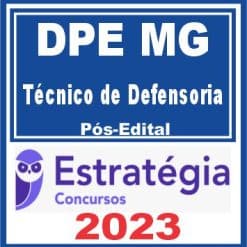 DPE MG (Técnico de Defensoria) Pós Edital - Estratégia 2023