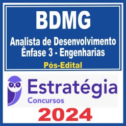 BDMG (Analista de Desenvolvimento - Ênfase 3 - Engenharias + Passo) Pós Edital - Estratégia 2024